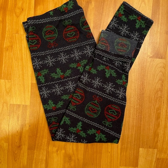 Warm Fleece lined Christmas Leggings - Picture 8 of 8
